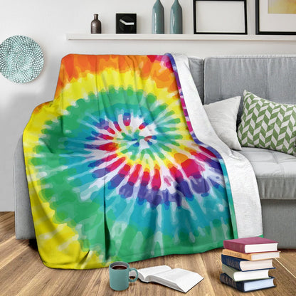 Tie Dye Fleece Blanket