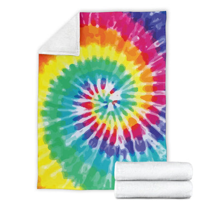 Tie Dye Fleece Blanket