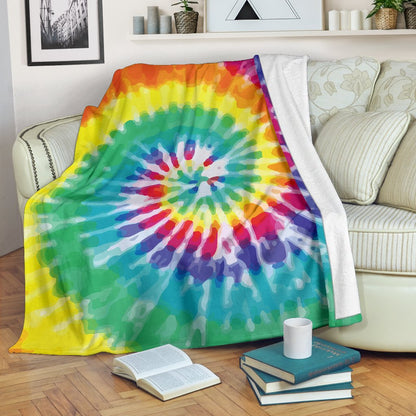 Tie Dye Fleece Blanket