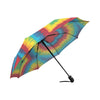 Tie Dye Heart shape Automatic Foldable Umbrella