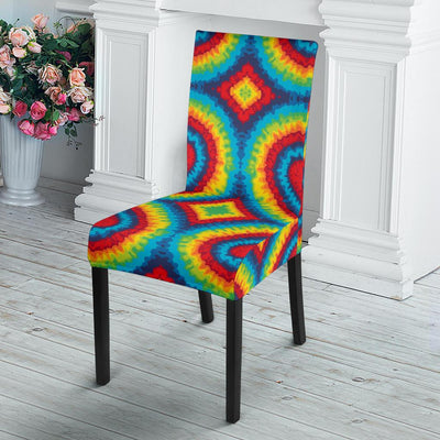 Tie Dye Heart shape Dining Chair Slipcover-JORJUNE.COM