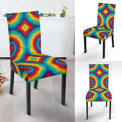 Tie Dye Heart shape Dining Chair Slipcover-JORJUNE.COM