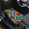 Tie Dye Heart shape Front and Back Car Floor Mats