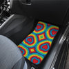 Tie Dye Heart shape Front and Back Car Floor Mats