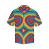 Tie Dye Heart shape Men Hawaiian Shirt