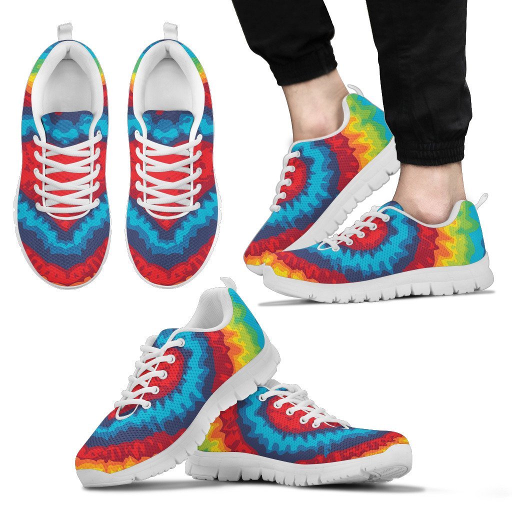 Tie Dye Heart shape Men Sneakers