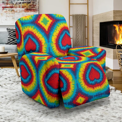 Tie Dye Heart shape Recliner Slipcover-JORJUNE.COM