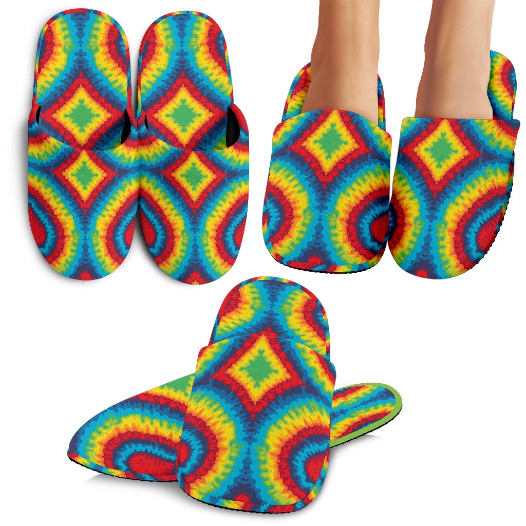 Tie Dye Heart Shape Slippers