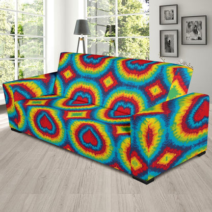 Tie Dye Heart shape Sofa Slipcover-JORJUNE.COM