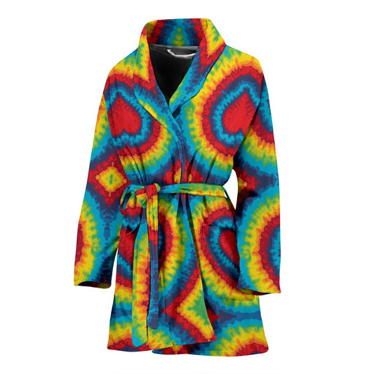 Tie Dye Heart shape Women Bath Robe