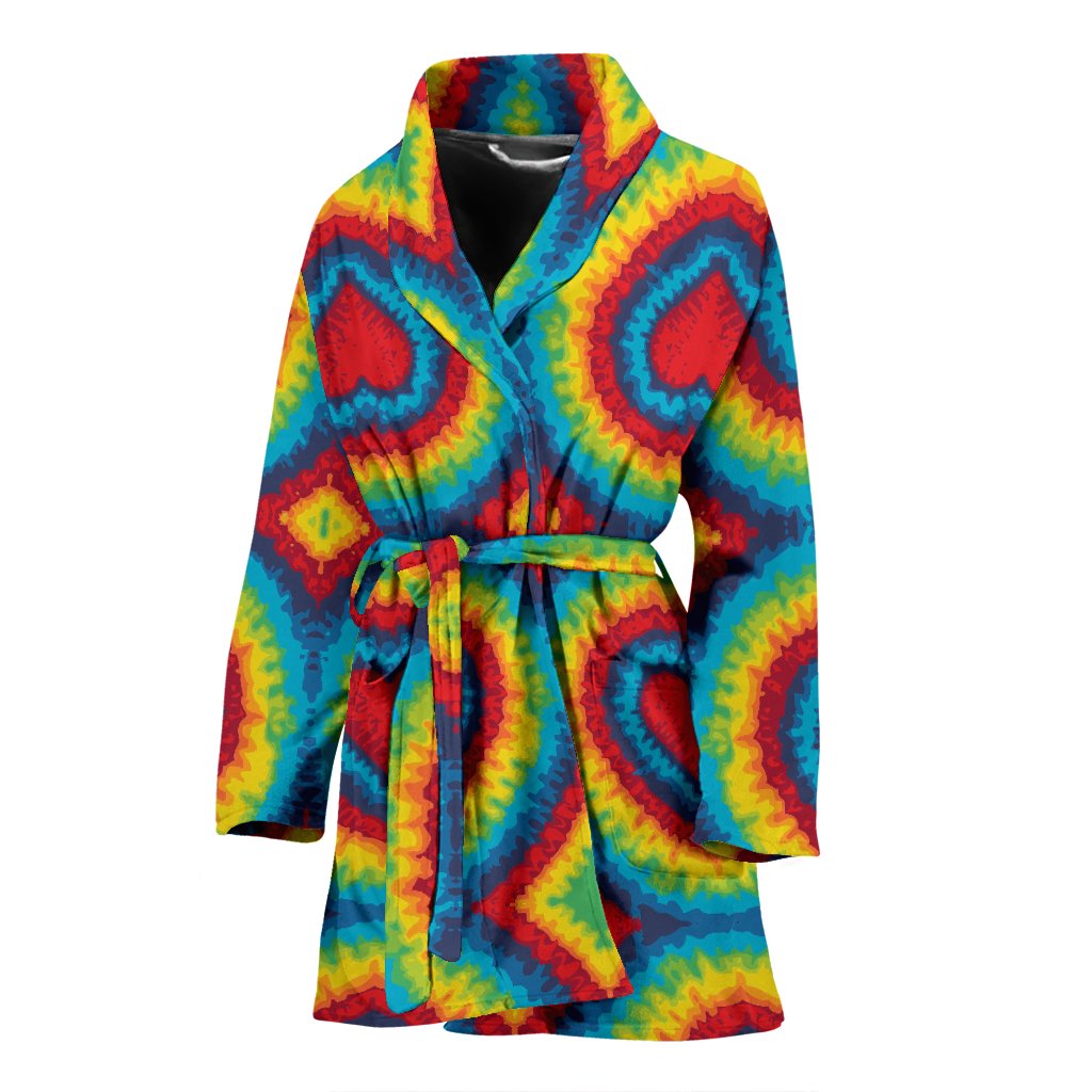 Tie Dye Heart shape Women Bath Robe