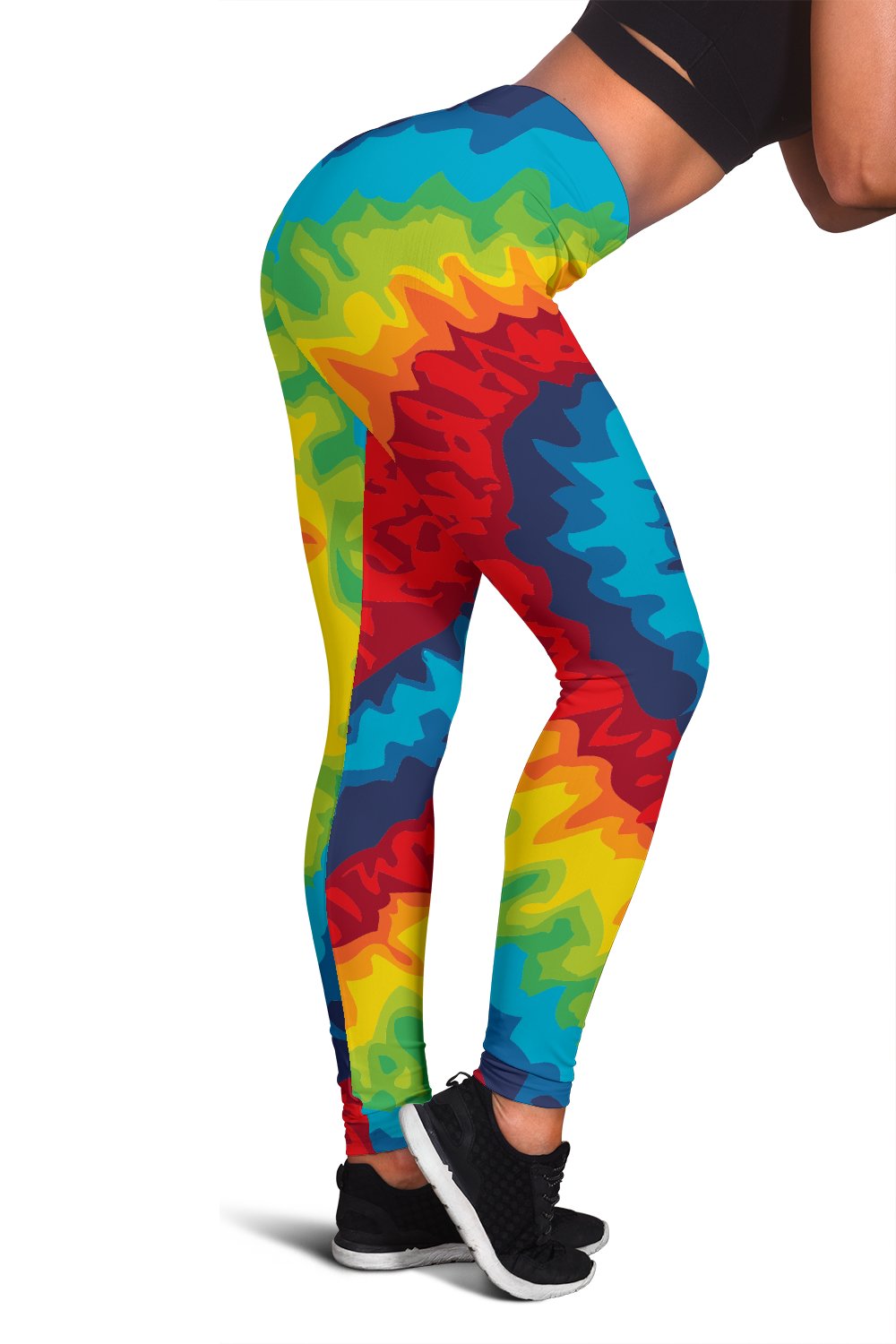 Tie Dye Heart Shape Women Leggings