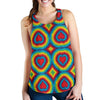 Tie Dye Heart Shape Women Racerback Tank Top