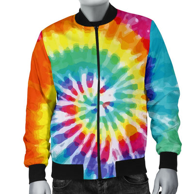 Tie Dye Men Casual Bomber Jacket