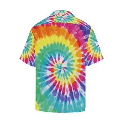 Tie Dye Men Hawaiian Shirt