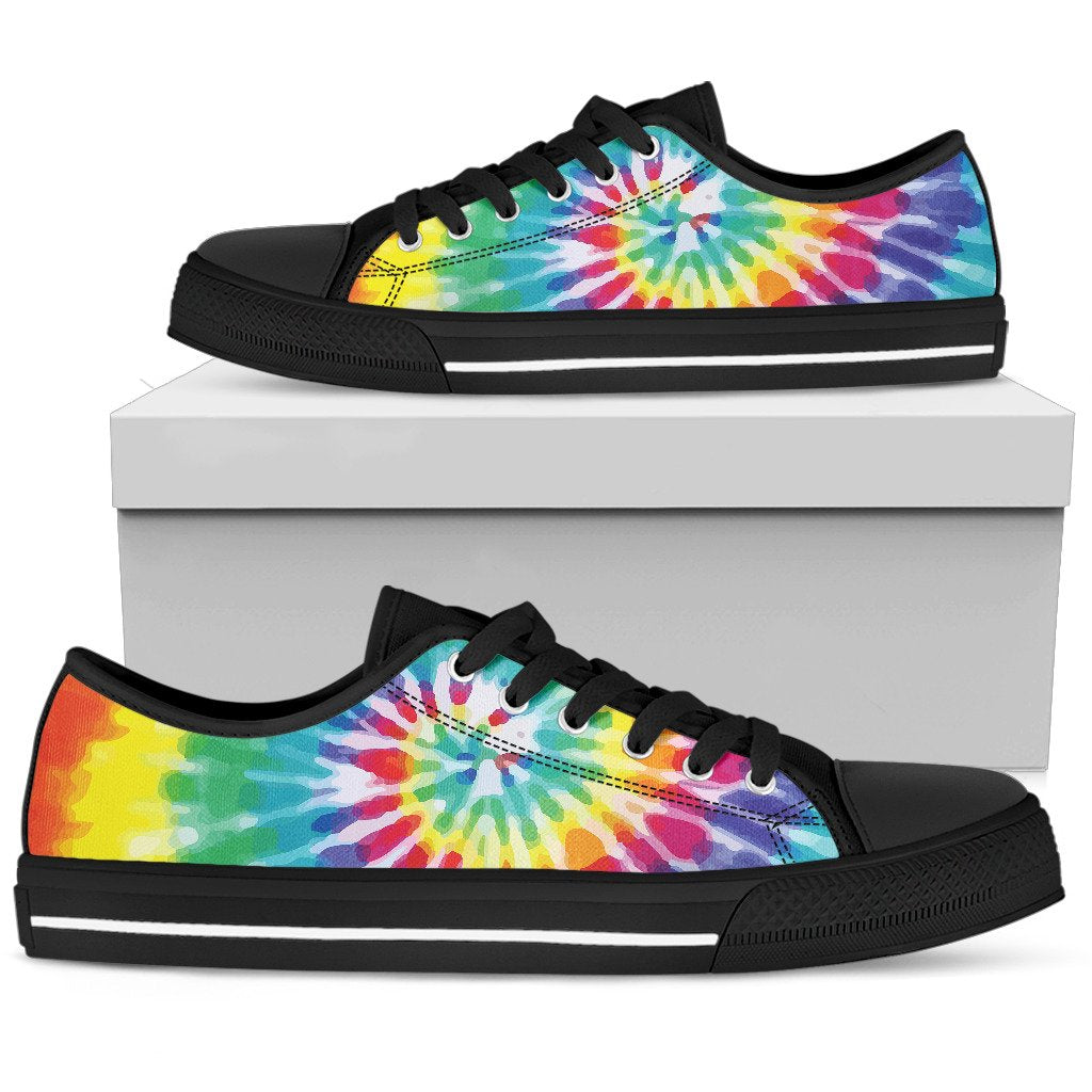 Tie Dye Men Low Top Shoes