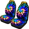 Tie Dye Rainbow Design Print Universal Fit Car Seat Covers-JorJune
