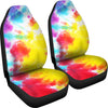 Tie Dye Rainbow Themed Print Universal Fit Car Seat Covers-JorJune