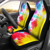 Tie Dye Rainbow Themed Print Universal Fit Car Seat Covers-JorJune