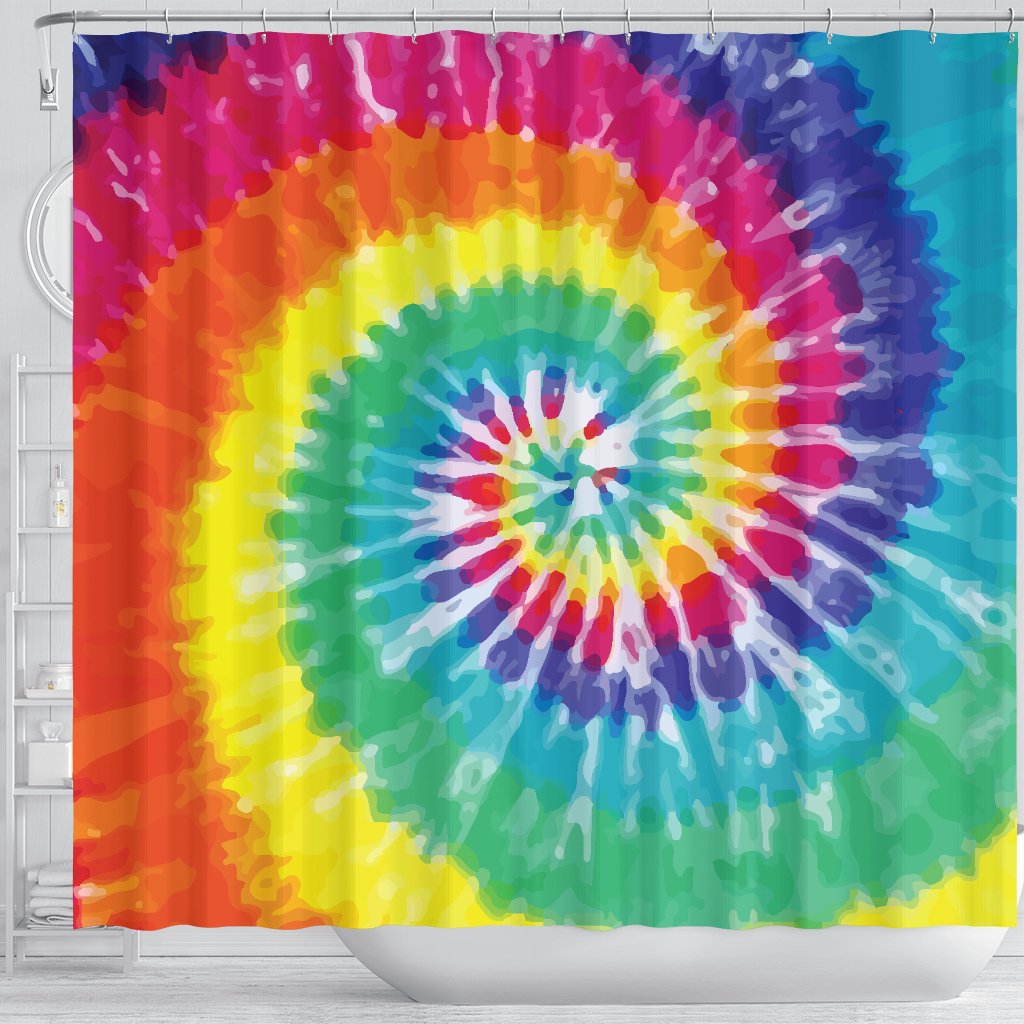 Tie Dye Shower Curtain