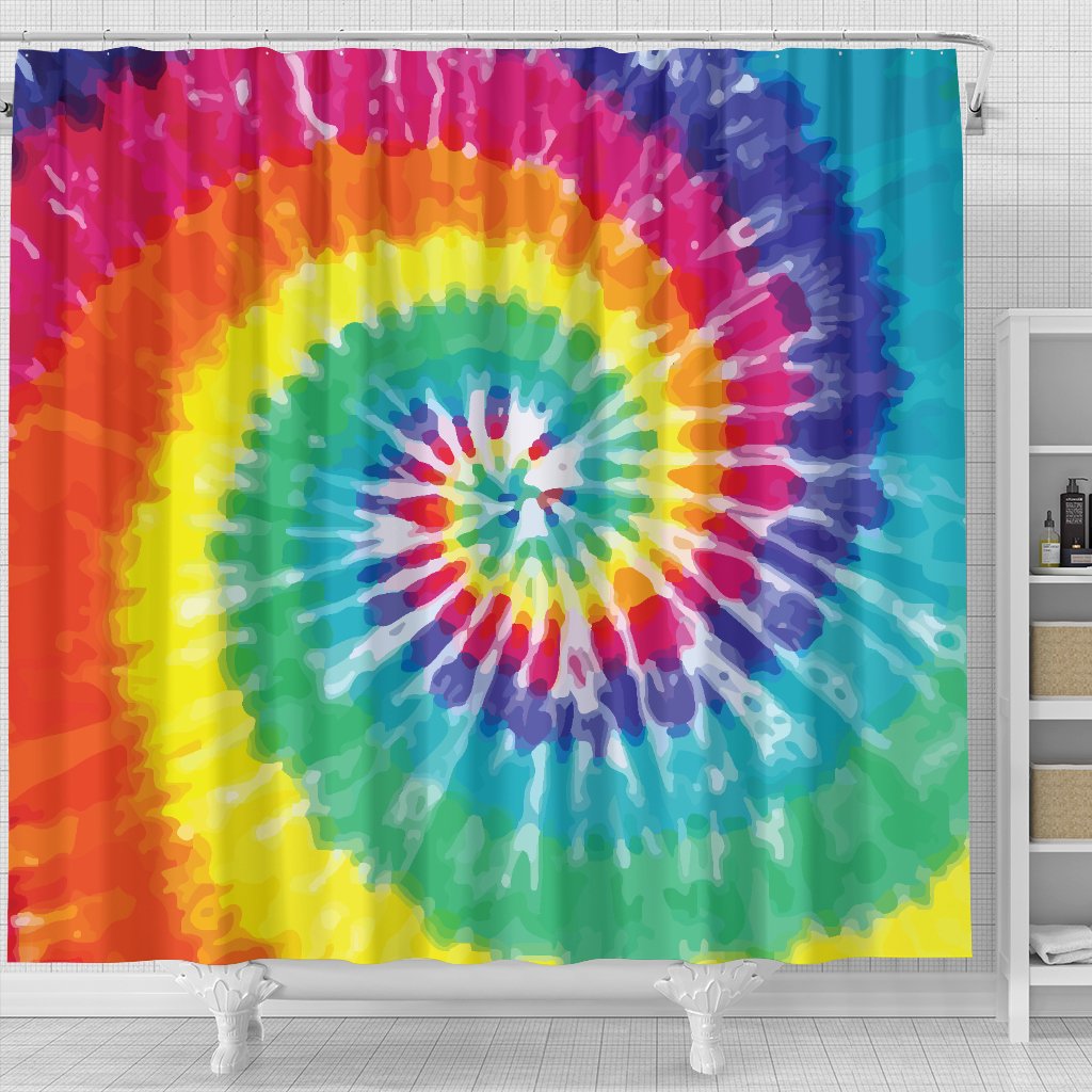 Tie Dye Shower Curtain