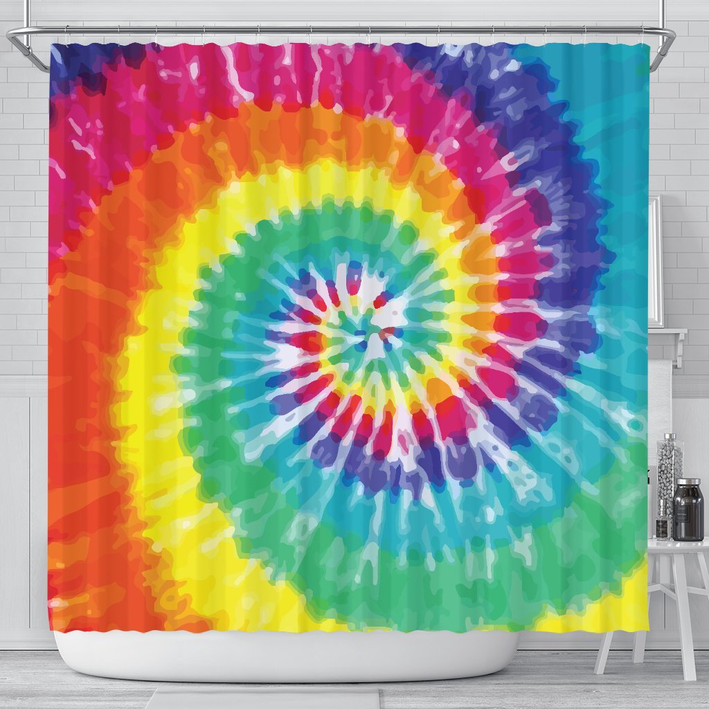 Tie Dye Shower Curtain