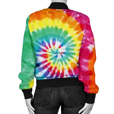 Tie Dye Women Casual Bomber Jacket