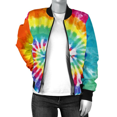 Tie Dye Women Casual Bomber Jacket