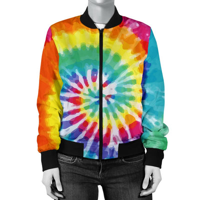 Tie Dye Women Casual Bomber Jacket