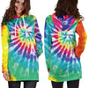 Tie Dye Women Hoodie Dress