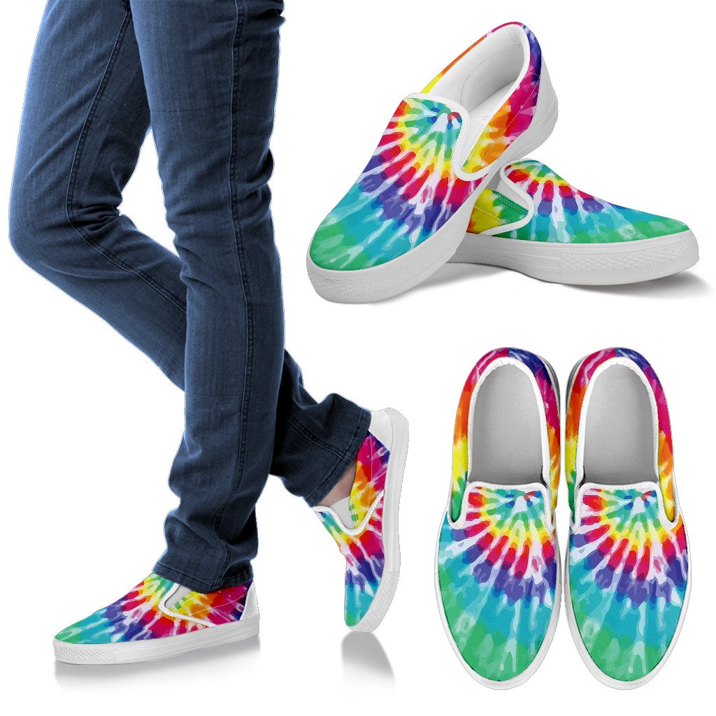 Tie Dye Women Slip On Shoes