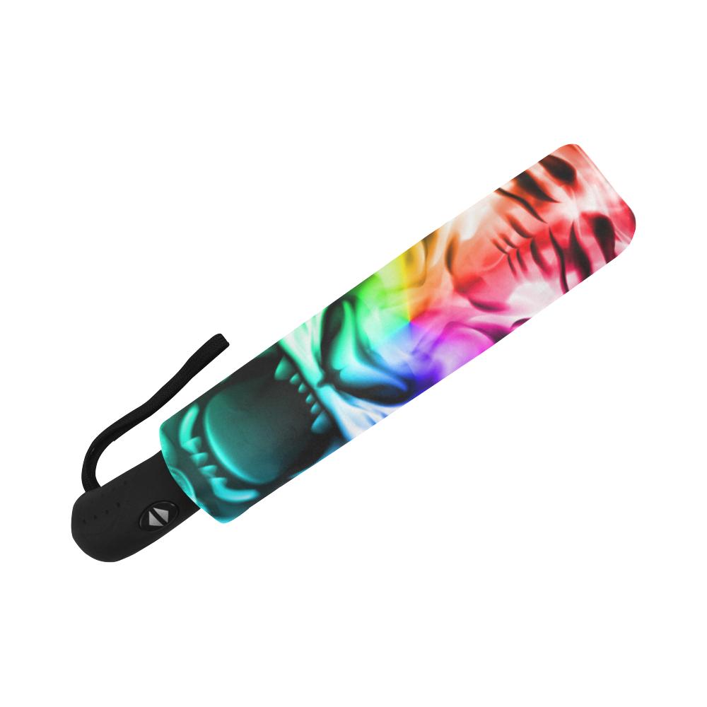 Tiger Head Colorful Automatic Foldable Umbrella