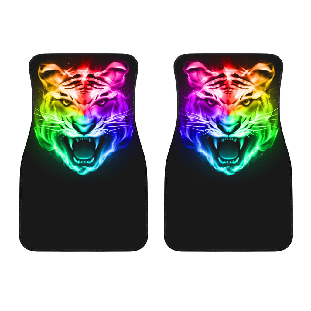 Tiger Head Colorful Car Floor Mats