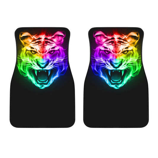 Tiger Head Colorful Car Floor Mats