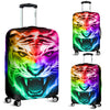 Tiger Head Colorful Luggage Cover Protector