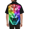 Tiger Head Colorful Men Hawaiian Shirt