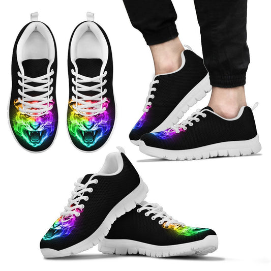Tiger Head Colorful Men Sneakers