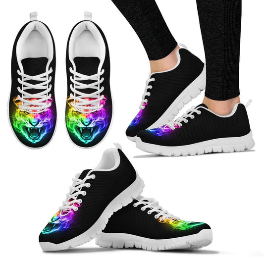 Tiger Head Colorful Women Sneakers