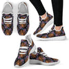 Tiger Head Floral Mesh Knit Sneakers Shoes