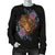 Tiger Head Floral Women Crewneck Sweatshirt