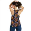 Tiger Head Floral Women Racerback Tank Top