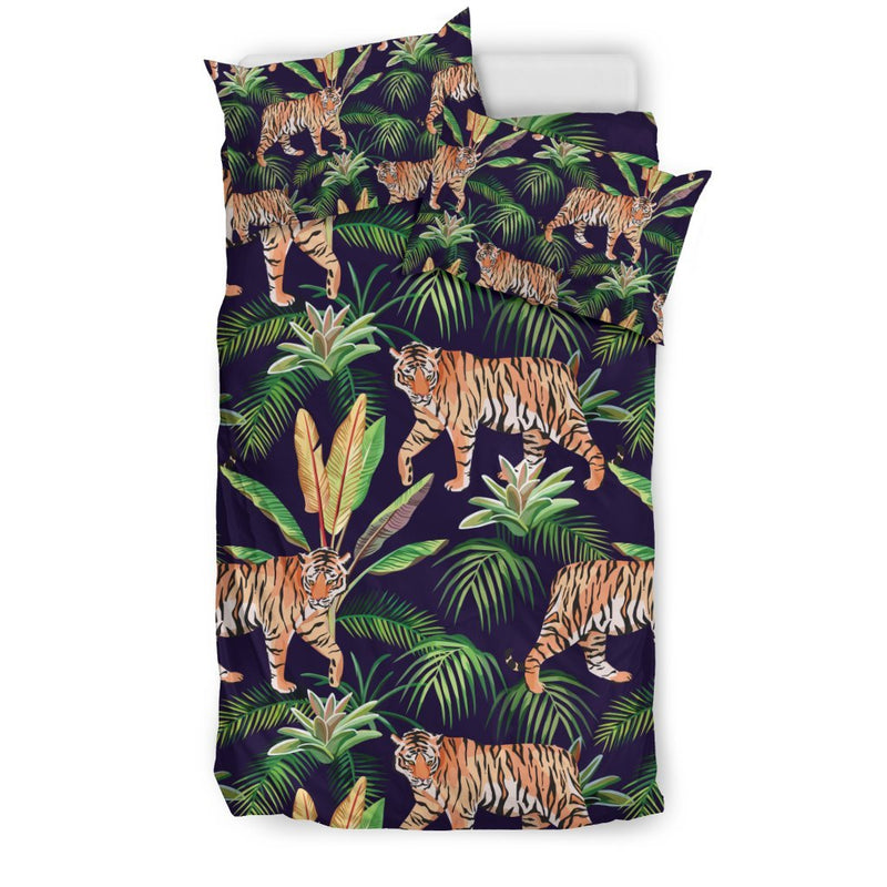 Tiger Tropical Pattern Duvet Cover Bedding Set