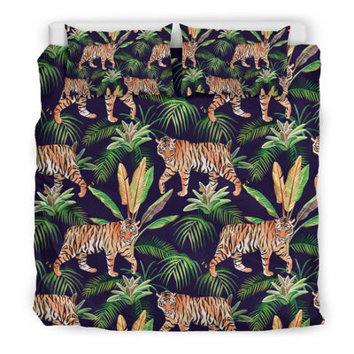 Tiger Tropical Pattern Duvet Cover Bedding Set