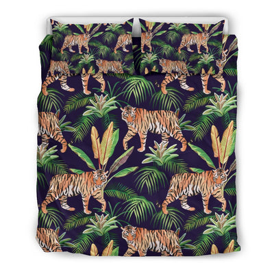 Tiger Tropical Pattern Duvet Cover Bedding Set