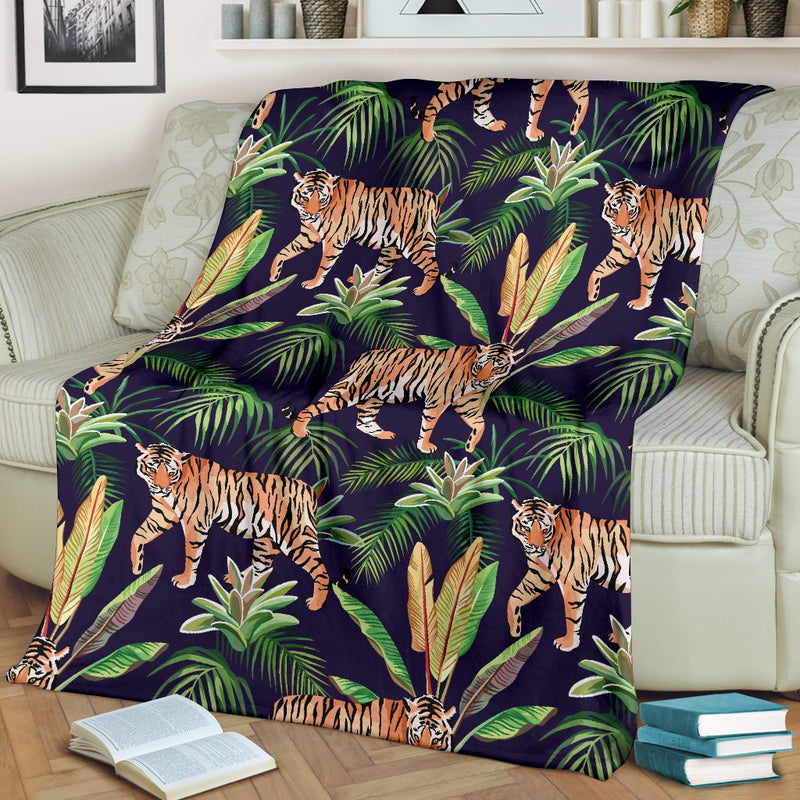 Tiger Jungle Fleece Blanket