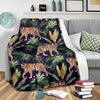 Tiger Jungle Fleece Blanket