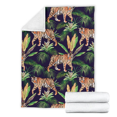 Tiger Jungle Fleece Blanket