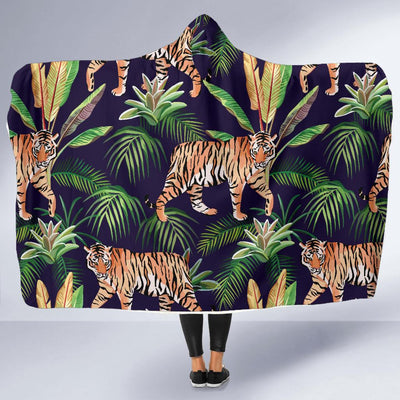 Tiger Jungle Hooded Blanket-JORJUNE.COM