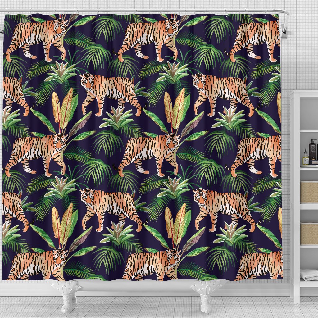 Tiger Jungle Shower Curtain