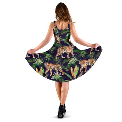 Tiger Jungle Sleeveless Mini Dress